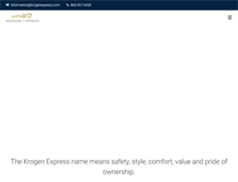 Tablet Screenshot of krogenexpress.com